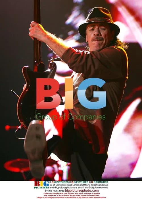 Carlos Santana Performs in Perth