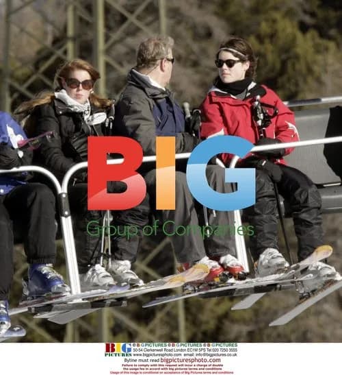 Prince Andrew and Daughters Ski in Verbier