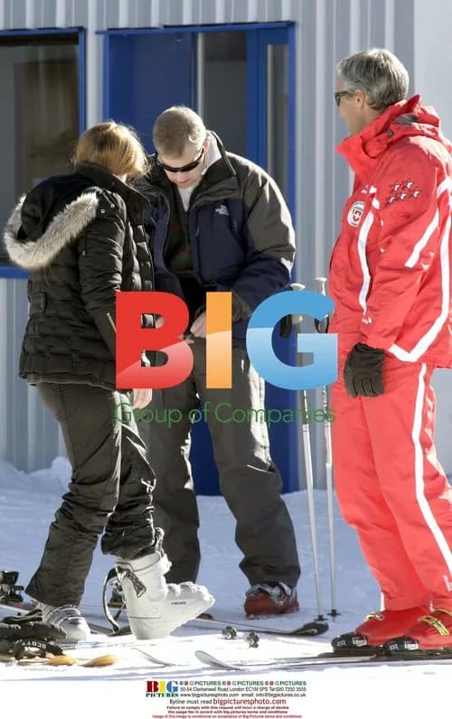 Prince Andrew and Daughters Ski in Verbier