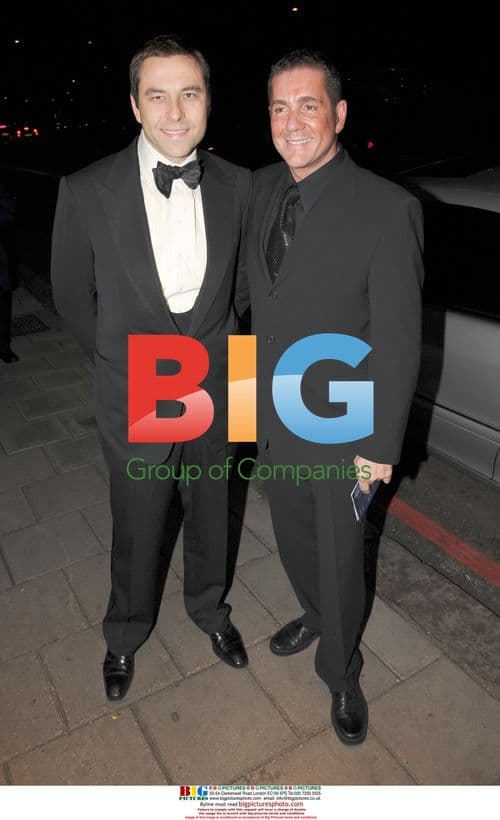 David Walliams and Dale Winton arriving for Bruce Forsyth's 80th Birthday