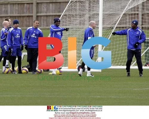 Everton Players at Training