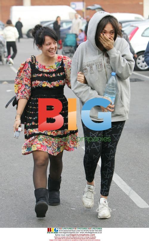 Lily Allen and Miquita Oliver Get Manicures