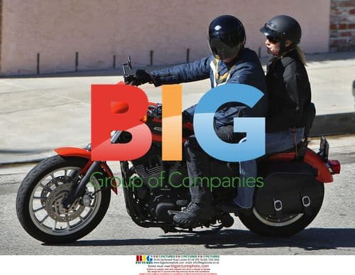 CSI star George Eads rides motorcycle