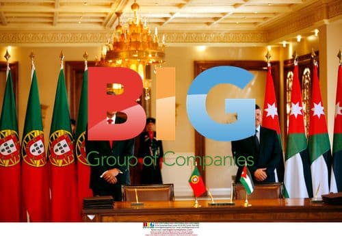 Portuguese president and first lady arriving in Jordan