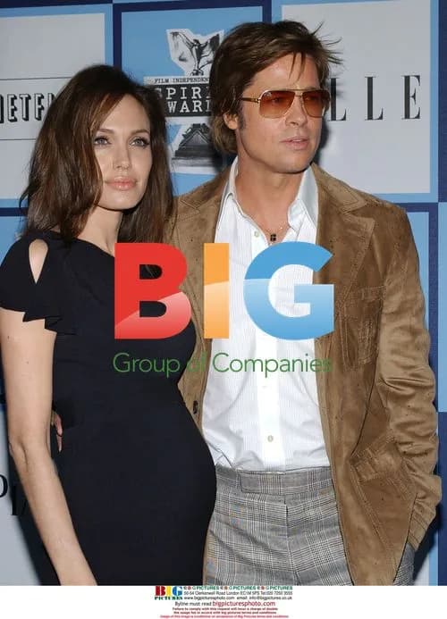 Brad Pitt and Angelina Jolie at 2008 Spirit Awards