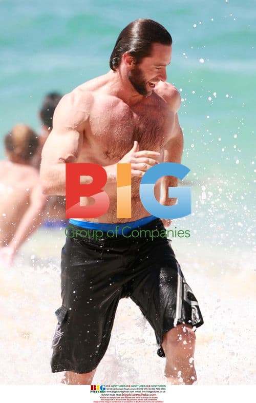 Hugh Jackman and Family Enjoy Sunday at Bronte Beach
