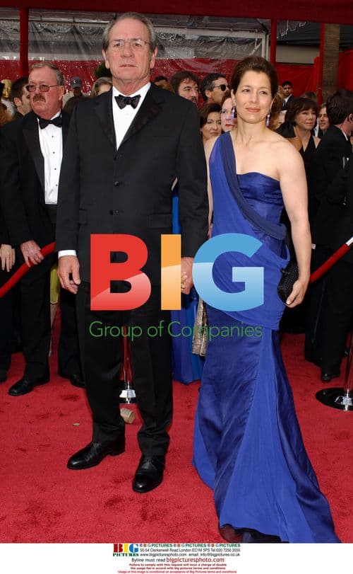 Tommy Lee Jones and wife Dawn Jones at Oscars