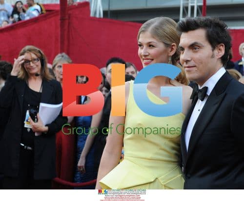 Rosamund Pike and Joe Wright at Oscars
