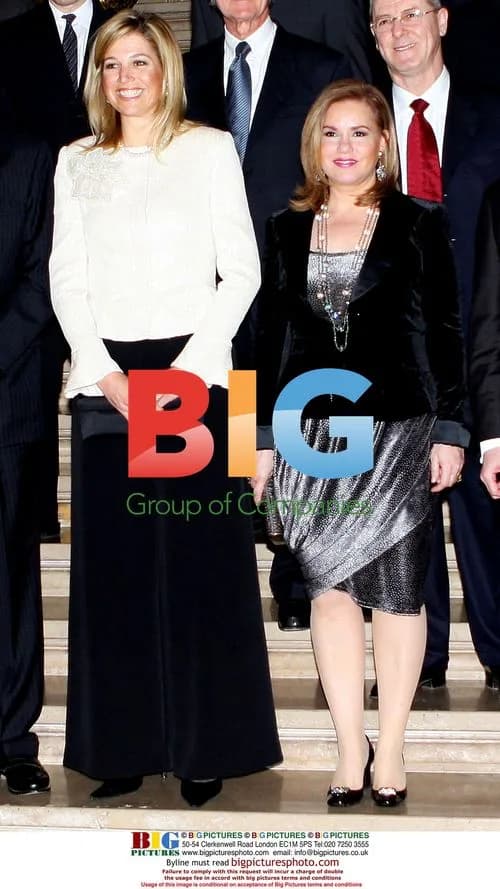 Maria Teresa and Princess Maxima at Luxembourg Dinner