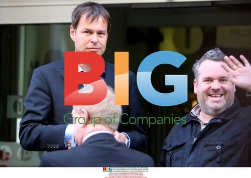 Chris Moyles and Peter Jones