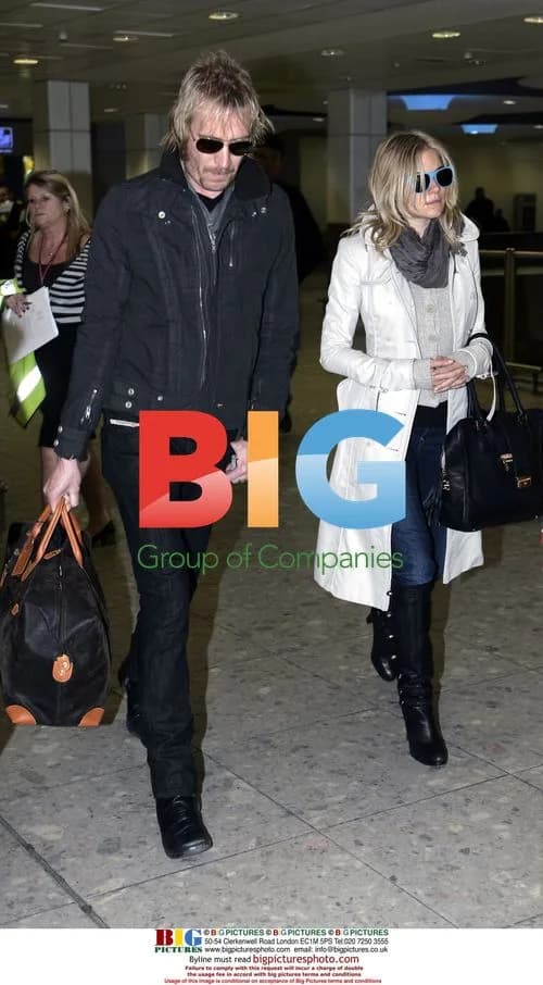 Sienna Miller and Rhys Ifans arrive in London