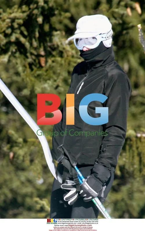 Carla Bruni Skiing in Courchevel, France