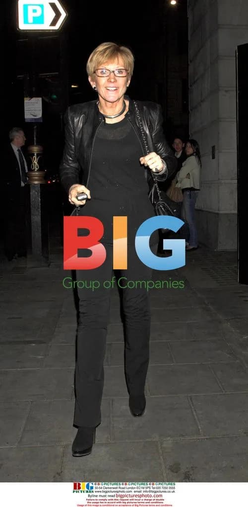 Anne Robinson at Wolseley restaurant, London