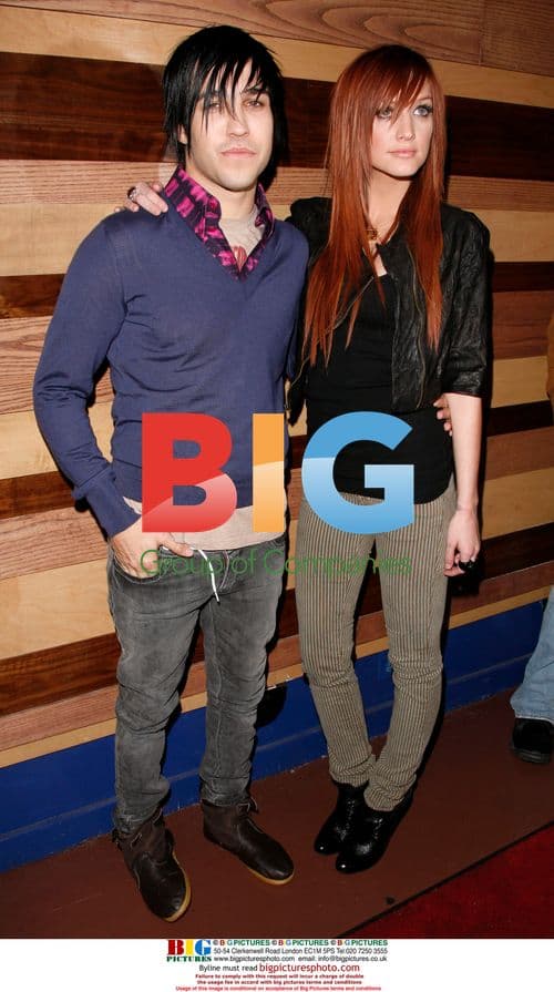 Ashlee Simpson and Pete Wentz at 'Bittersweet World' album party