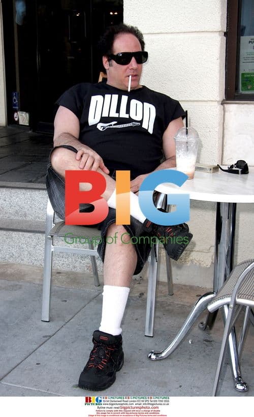 Andrew Dice Clay at Mulberry Pizza in Beverly Hills