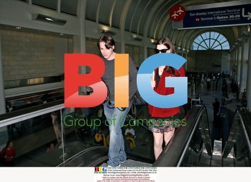 Anne Hathaway Departs LAX with Boyfriend and Pup