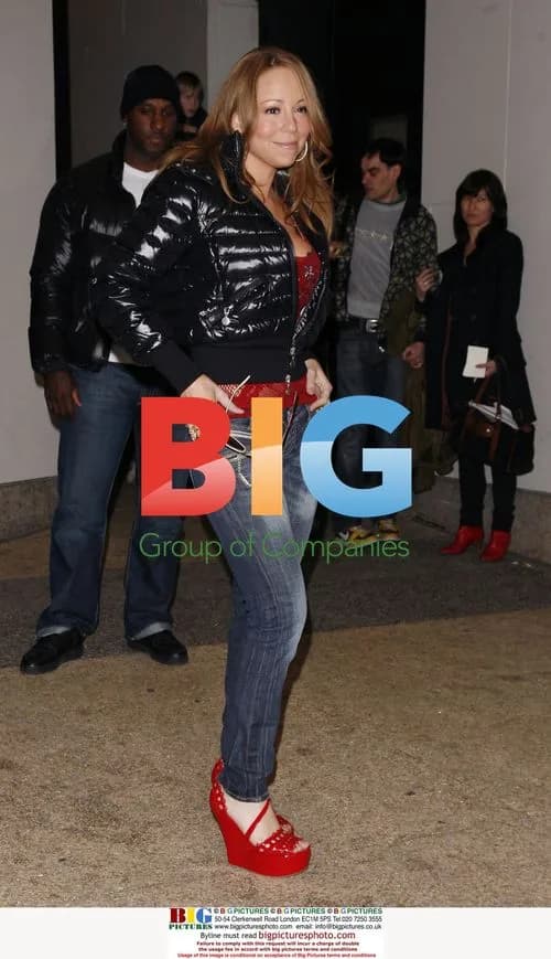 Mariah Carey arrives at MTV's TRL show