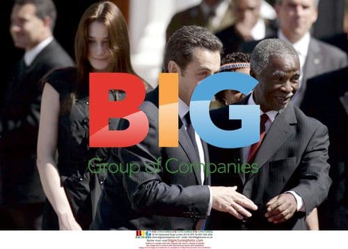 Nicolas Sarkozy and Carla Bruni on official visit in Cape Town