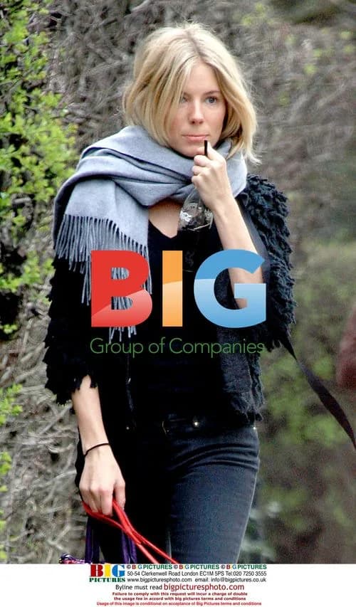 Sienna Miller walking dogs in London