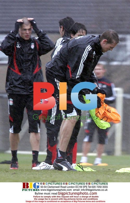 Liverpool FC Players Train in Liverpool, UK