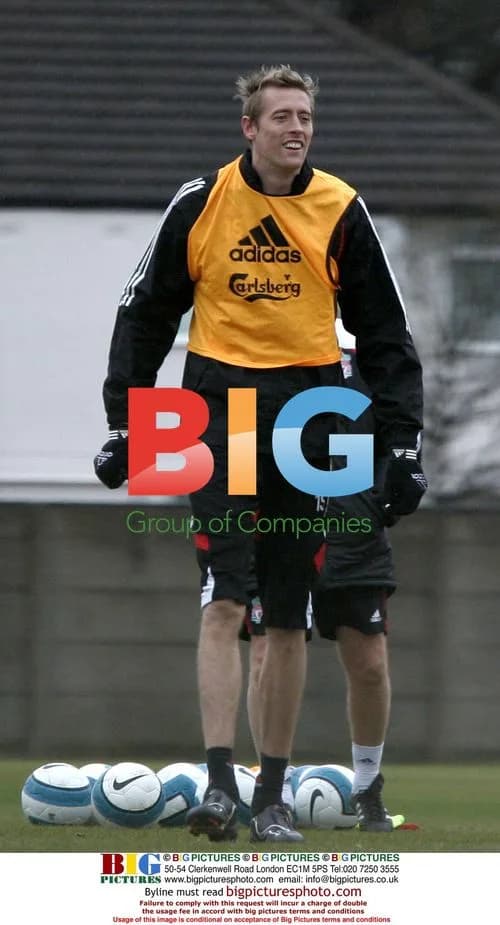 Liverpool FC Players Train in Liverpool