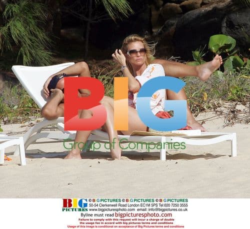 Nicollette Sheridan and Michael Bolton in St Barts