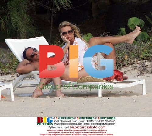 Nicollette Sherdian and Michael Bolton on Flamands beach