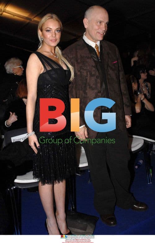 Lindsay Lohan and John Malkovich at Capri Film Festival