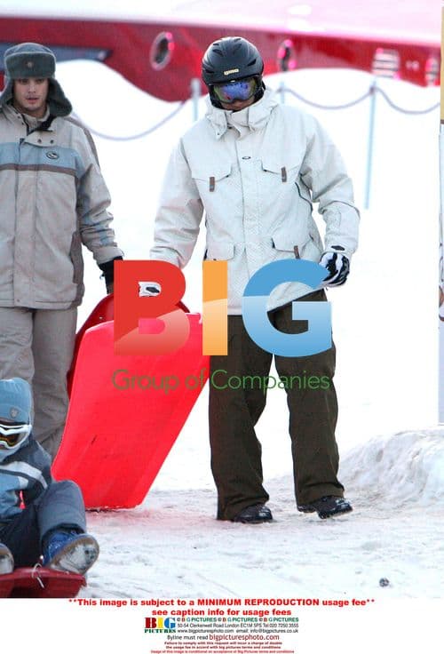 Lewis Hamilton on a Skiing Break