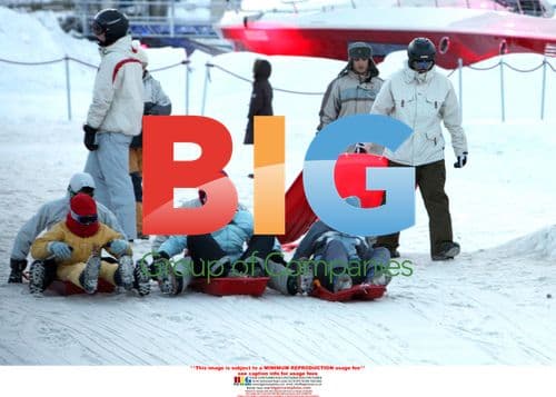 Lewis Hamilton Skiing in the Alps