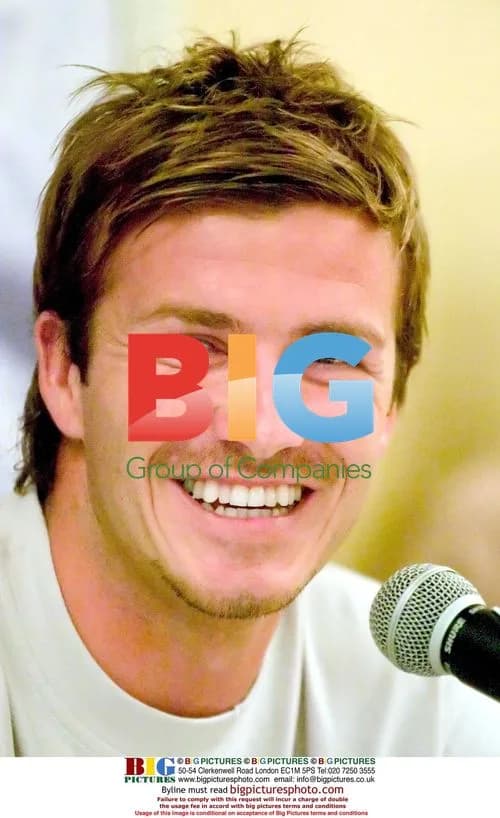 David Beckham at Pre-Game Press Conference