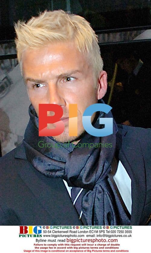 David Beckham Arrives with Real Madrid in Bilbao