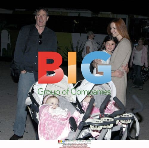 Marcia Cross with Twins in Mexico