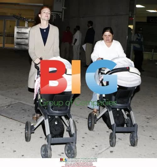 Marcia Cross with Twins on Holiday in Mexico