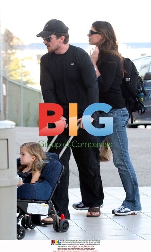 Christian Bale and Family Depart Los Cabos