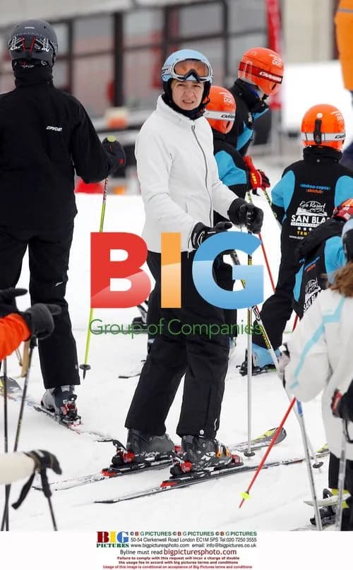 Dukes of Palma with Infanta Irene skiing in Baqueira-Beret