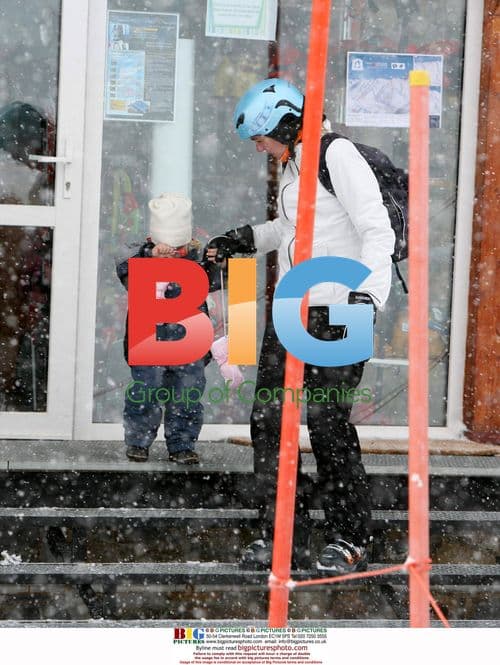 Dukes of Palma with Infanta Elena in Baqueira-Beret