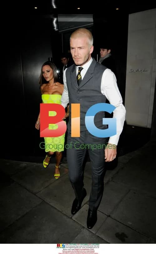 David and Victoria Beckham Dine Out