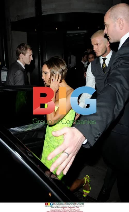 David and Victoria Beckham at St Alban Restaurant