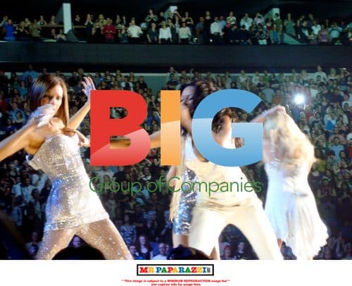 Melanie Brown and Victoria Beckham at Spice Girls Concert