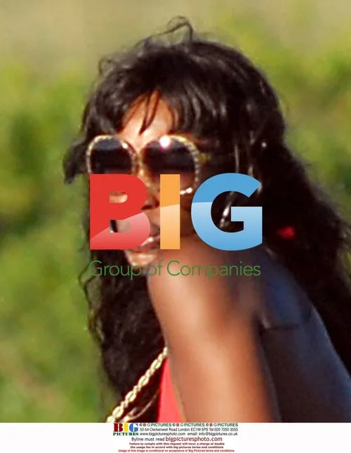 Naomi Campbell at Shakira's estate in Uruguay
