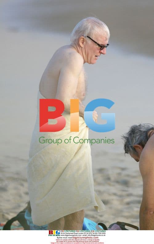 Steve Martin Vacationing With Wife