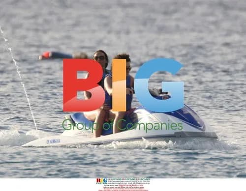 Martine McCutcheon Jet Skiing in Barbados