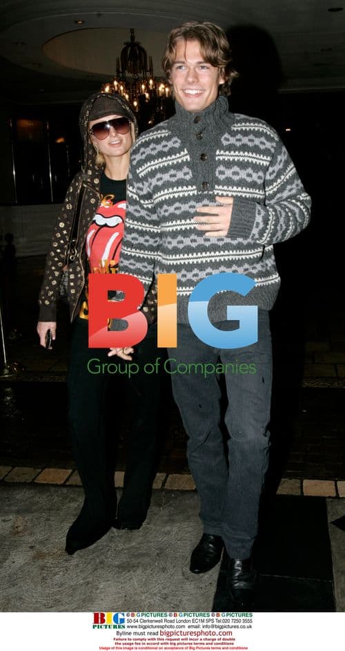 Paris Hilton and Alex Vaggo at The Grove