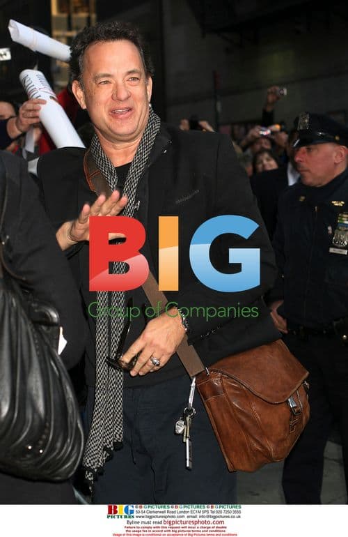 Mike Huckabee and Tom Hanks at 'Late Show'