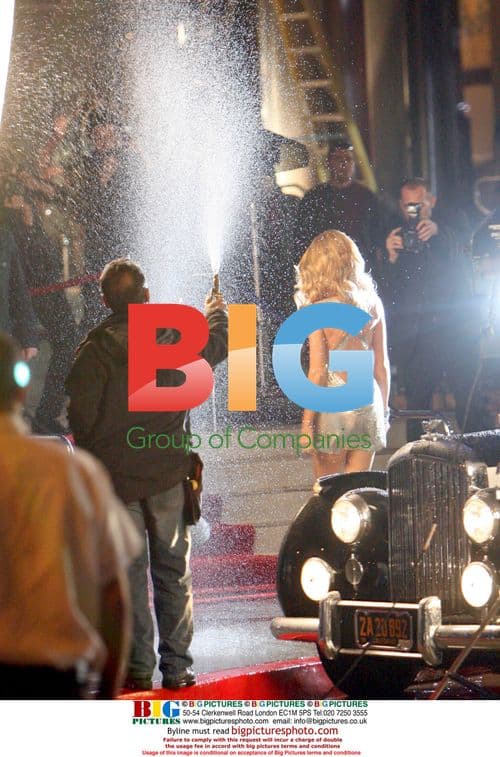 Heidi Klum Coughing on Set