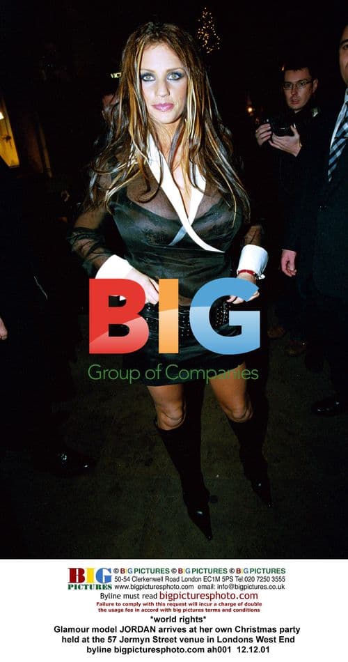 Glamour model JORDAN at Christmas party