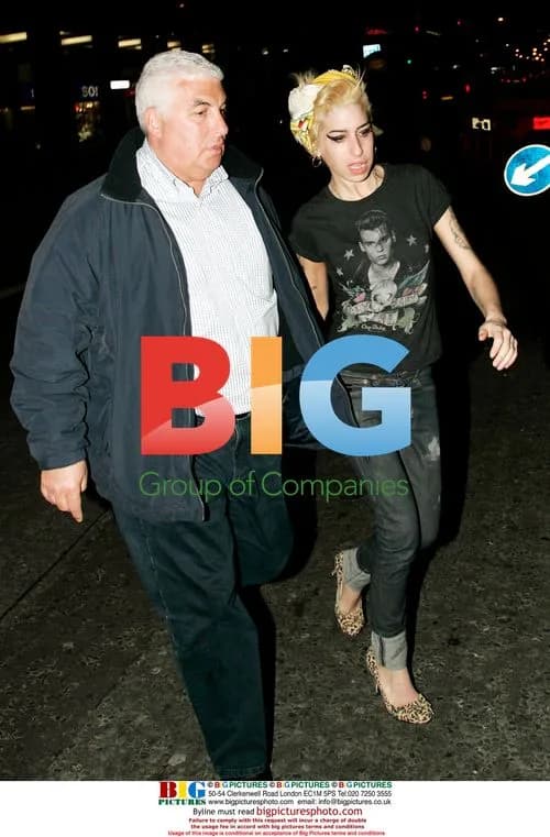 Amy Winehouse's Blonde Look with Dad