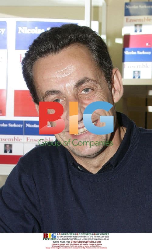 Nicolas Sarkozy signs book in Saint Remy de Provence