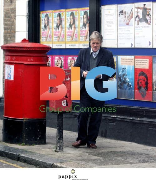 Simon Ward running errands in London